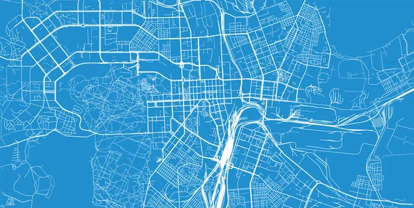 俄罗斯车里雅宾斯克城市矢量城市地图 — 图库矢量图片