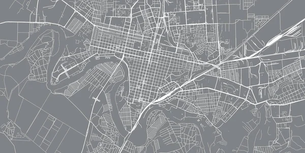 俄罗斯克拉斯诺达尔城市矢量城市地图 — 图库矢量图片
