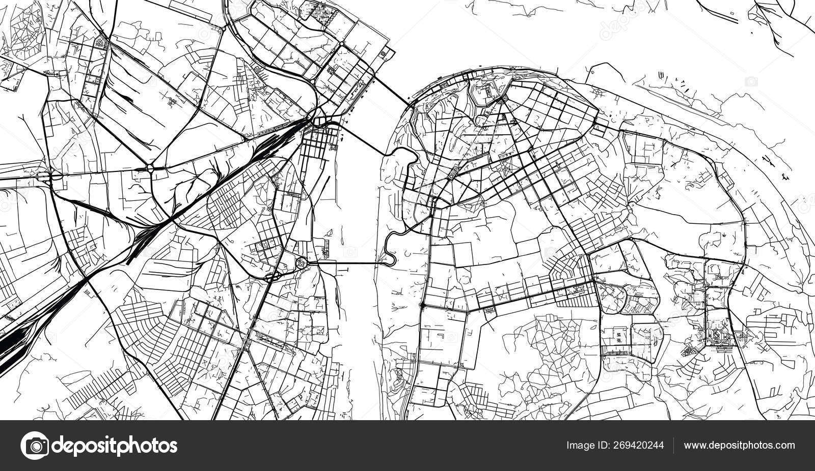 Карта нижнего новгорода панорама с улицами и номерами домов