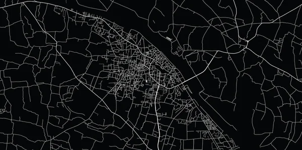 Mapa da cidade de vector urbano de Mymensingh, Bangladesh —  Vetores de Stock