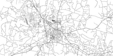 Jessore, Bangladeş şehir vektörşehir haritası