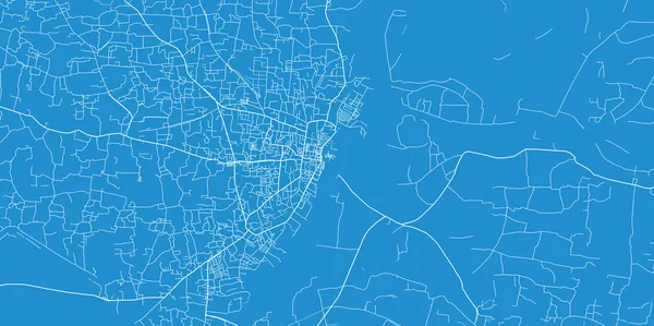 Vetor urbano mapa da cidade de barisal, Bangladesh — Vetor de Stock
