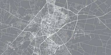 Radom, Polonya kentsel vektör şehir haritası