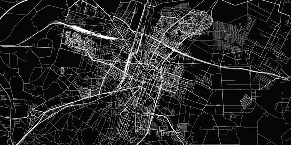 Städtischer vektor stadtplan von kielce, polen — Stockvektor