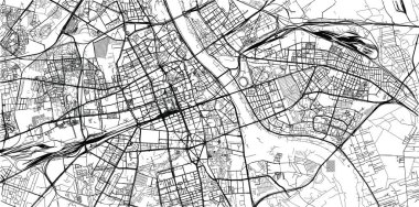 Polonya 'nın Varşova şehir haritası