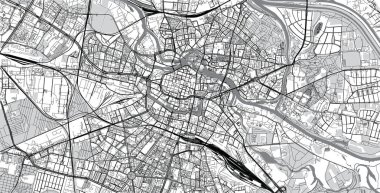 Wroclaw, Polonya şehir haritası