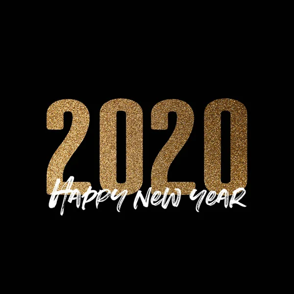 Feliz año nuevo 2020 año nuevo víspera de la composición del cartel —  Fotos de Stock