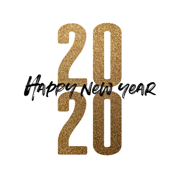 Happy new year 2020 new years eve poster composition — Stock Photo, Image