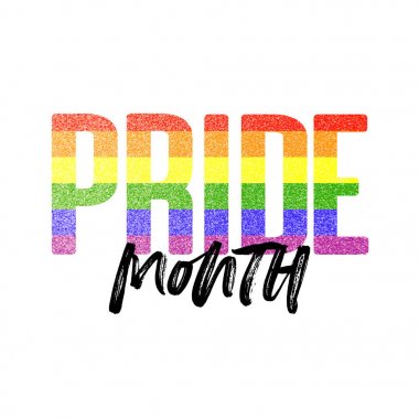 Gurur ayı afişi. Gay Lgbtq gökkuşağı bayrağı afiş