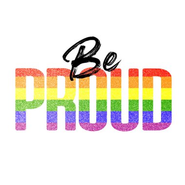 Gurur lu ol banner. Gay Lgbtq gökkuşağı bayrağı afiş