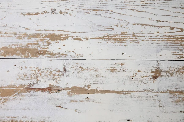 Planchers en bois blanc. Fond de plancher usé en détresse peint en blanc — Photo