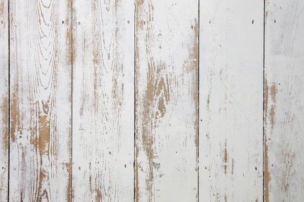 Planchers en bois blanc. Fond de plancher usé en détresse peint en blanc — Photo