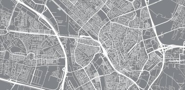 Utrecht, Hollanda şehir vektör şehir haritası