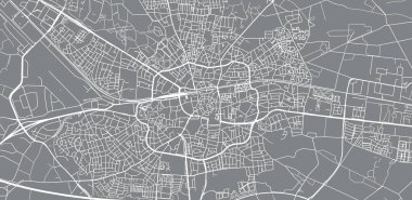 Enschede, Hollanda şehir vektör şehir haritası