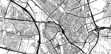 Utrecht, Hollanda şehir vektör şehir haritası