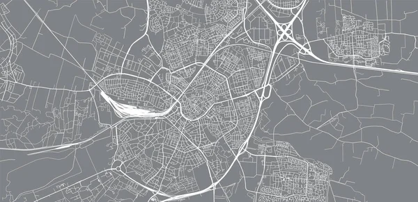 Mapa urbano de Amersfoort, Países Bajos — Vector de stock