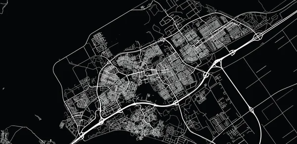 Almere, Hollanda şehir vektör şehir haritası — Stok Vektör