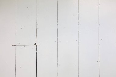 Beyaz ahşap döşeme tahtaları. Eski döşeme tahtası doku arka plan beyaz boyalı