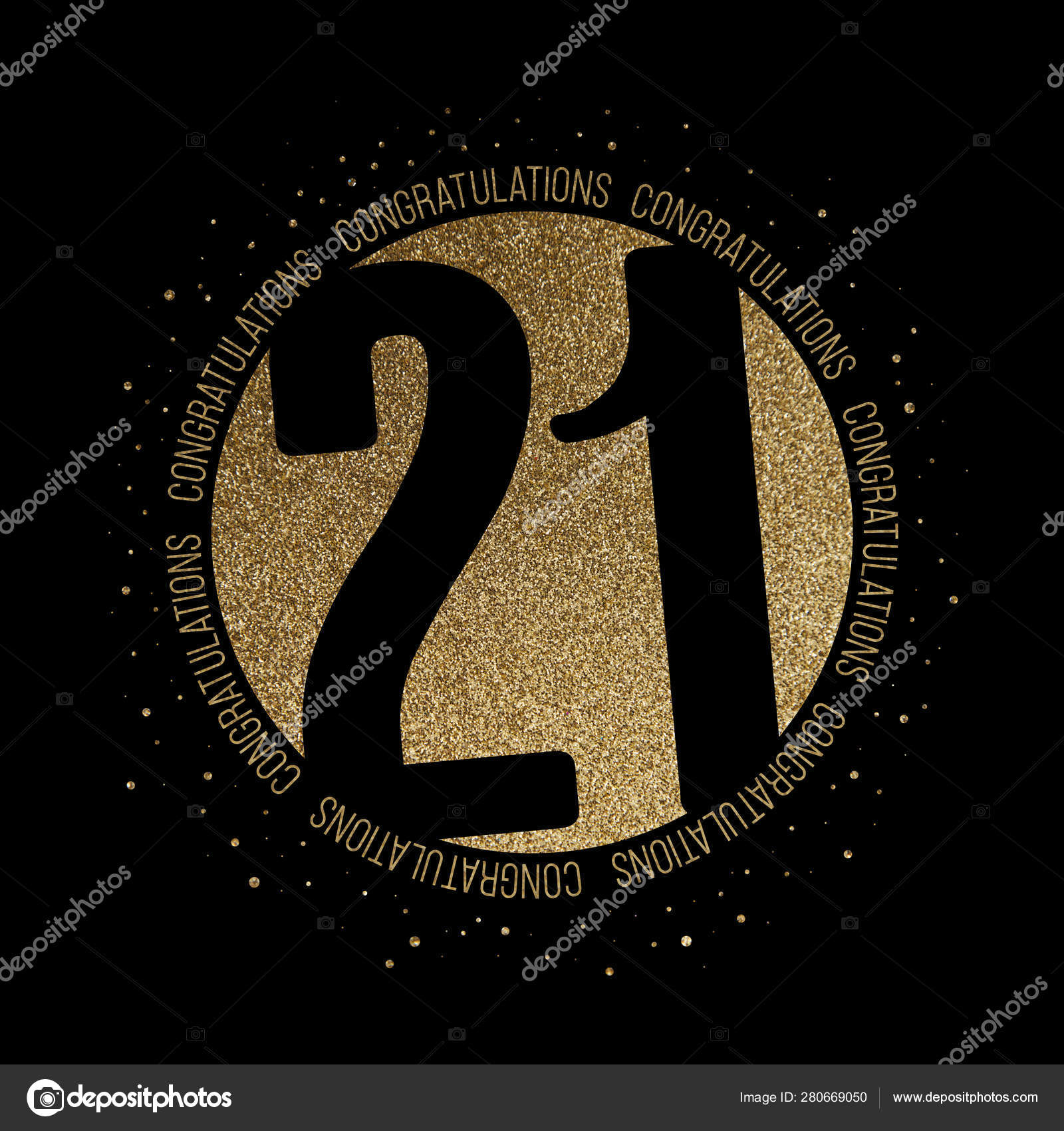 number 21 design for birthday