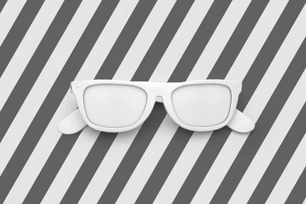 Sommer Sonnenbrille hellen Urlaub Hintergrund. 3D-Darstellung — Stockfoto