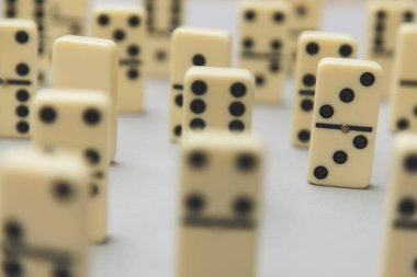 Domino geçmişi. İş stratejisi konsepti