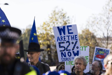 Londra, Ingiltere-20 Ekim 2018: yüz binlerce insan 