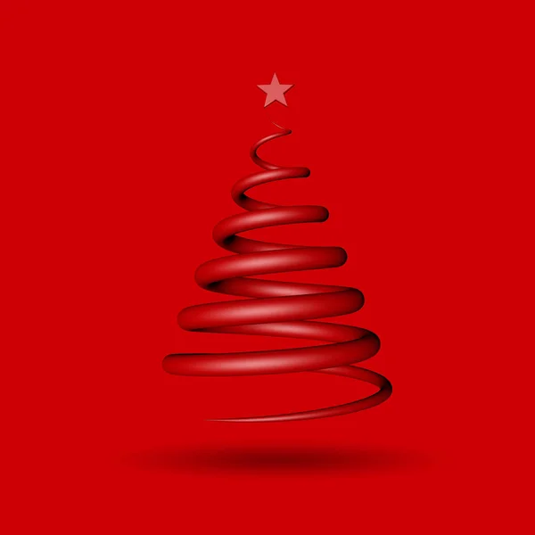 Árvore de fita de Natal. Renderização 3D — Fotografia de Stock