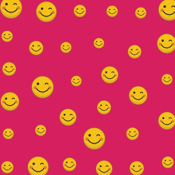 Set Emoji emoticon karakter gezichten ibackground — Stockfoto