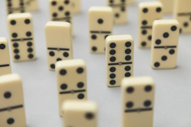 Domino geçmişi. İş stratejisi konsepti