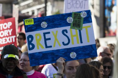 Londra, Ingiltere-20 Ekim 2018: yüz binlerce insan 