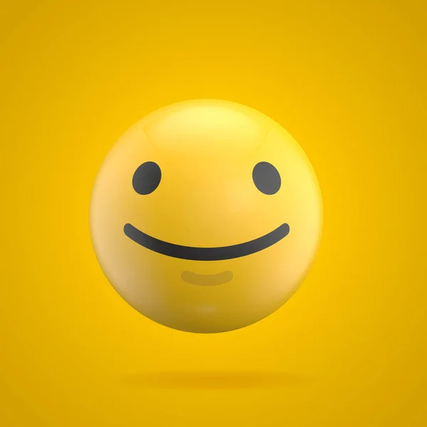 Emoji πρόσωπο χαρακτήρα 3D απόδοση — Φωτογραφία Αρχείου