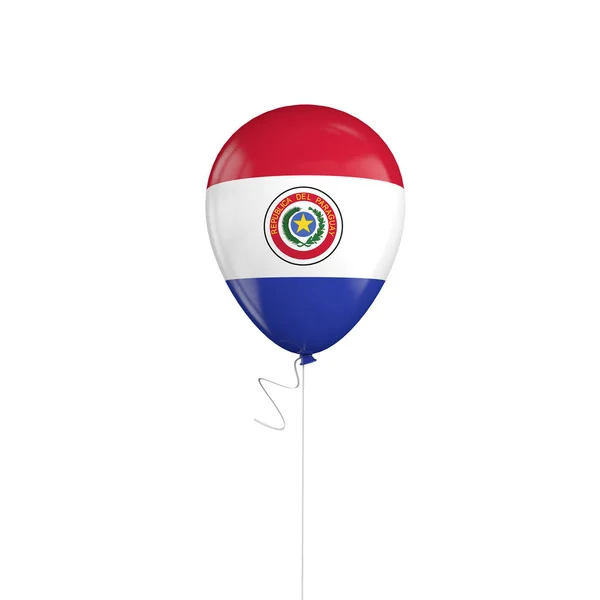 Paraguay flag balloon on a string. 3D Rendering — Stock Photo, Image