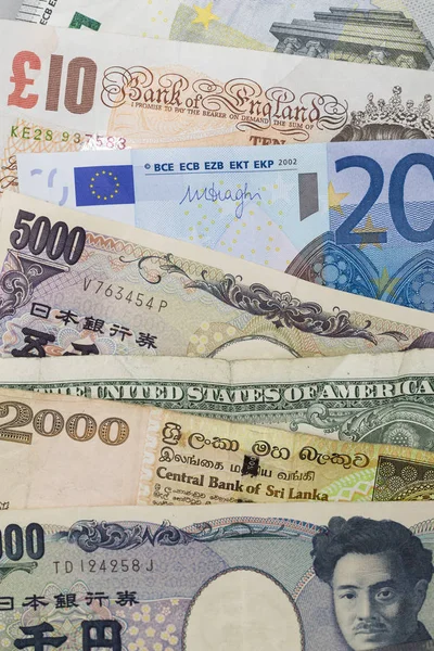 Küresel para birimi arka planı — Stok fotoğraf