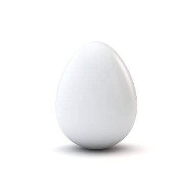 beyaz lüks paskalya yumurtası. 3d Rendering