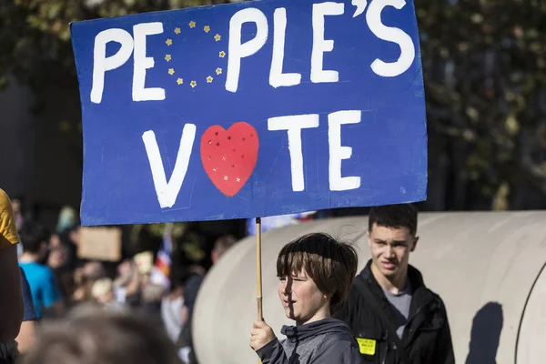 Londra, Ingiltere-20 Ekim 2018: yüz binlerce insan 