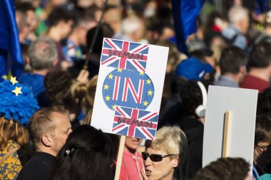 Londra, Ingiltere-20 Ekim 2018: yüz binlerce insan 