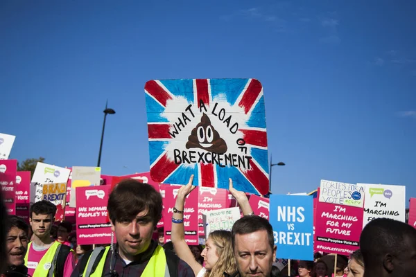 Londra, Ingiltere-20 Ekim 2018: yüz binlerce insan 