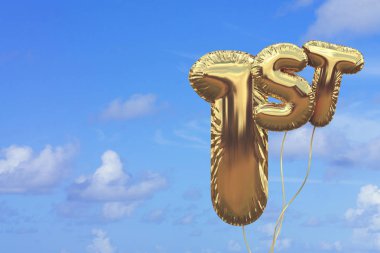 Parlak mavi yaz karşı Altın sayısı 1 folyo doğum günü balonu