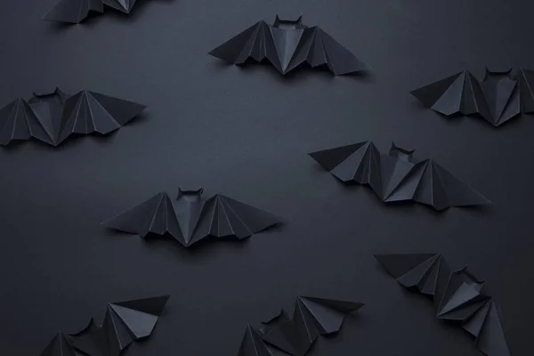 Хеллоуїн моторошні кажанів дракули фон з орігамі — стокове фото