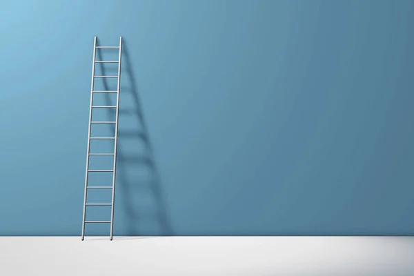 Step ladder against a wall. Growth, future, development concept.