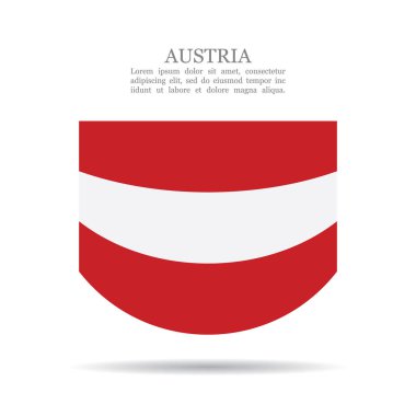 Avusturya ulusal bayrak vektör simgesi