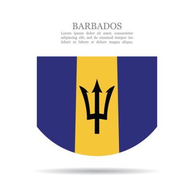 Barbados ulusal bayrak vektör simgesi
