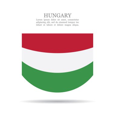 Macaristan ulusal bayrak vektör simgesi