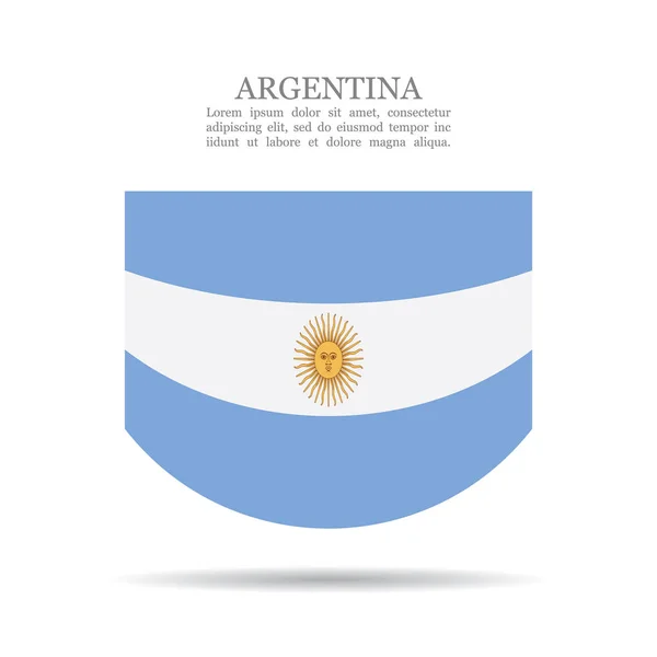 Arjantin ulusal bayrak vektör simgesi — Stok Vektör