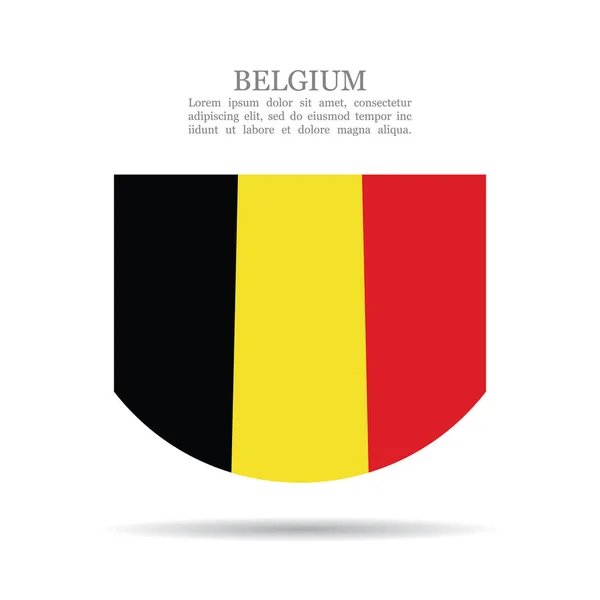 Icône vectorielle drapeau national Belgique — Image vectorielle