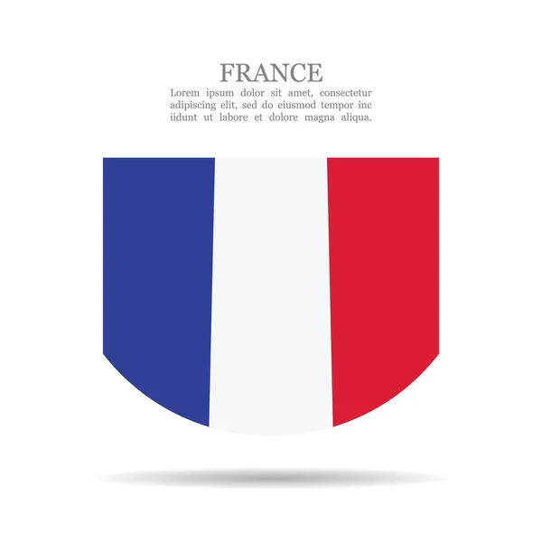 Ikon vektor bendera nasional Prancis - Stok Vektor