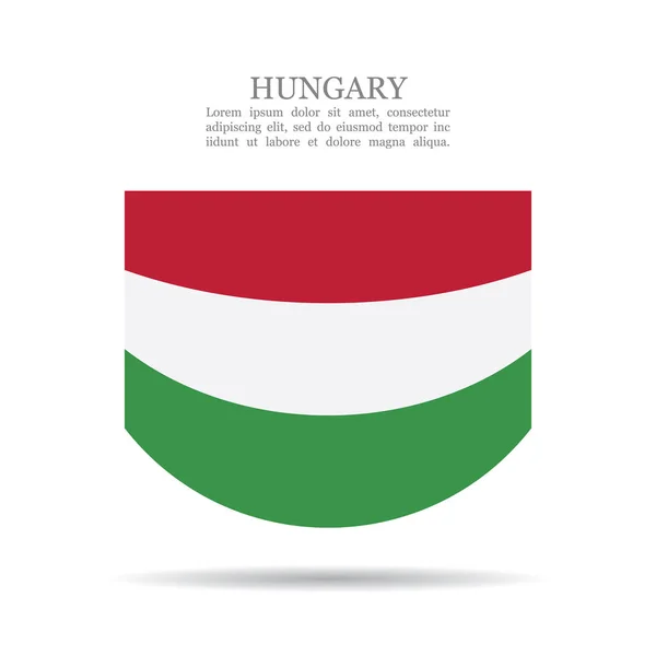 Magyarország nemzeti zászló vektorikonja — Stock Vector