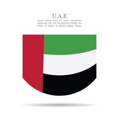 Birleşik Arap Emirlikleri ulusal bayrak vektör simgesi