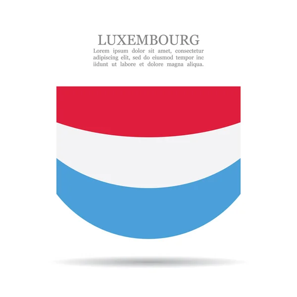 Ícone vetorial da bandeira nacional do Luxemburgo —  Vetores de Stock