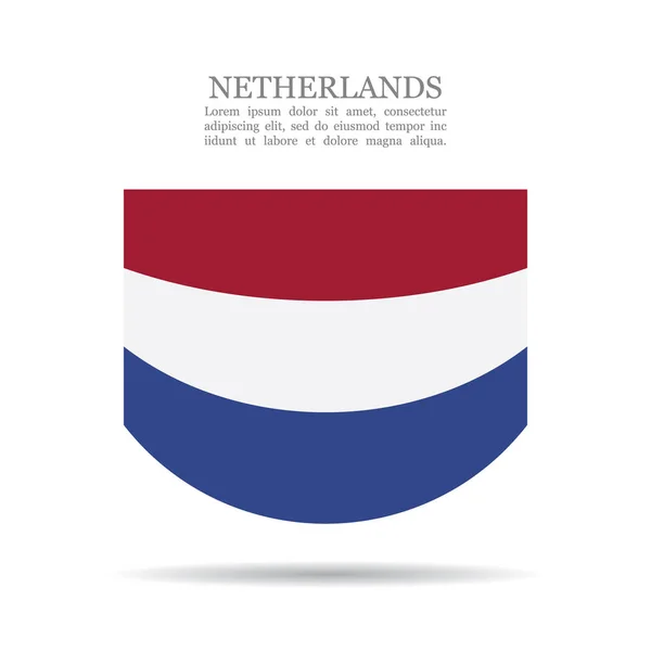 Ícone vetorial da bandeira nacional dos Países Baixos — Vetor de Stock